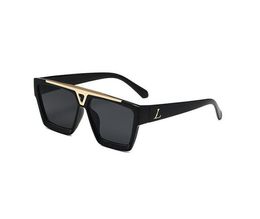 Latest Fashion Men Sunglasses Sunshade glasses Leopard Head Composite Metal Rimless Optical Frame Classic Rectangle Square Gold Luxury Sunglasses for women 866