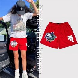 EE LosAngeles Sports Shorts Fitness Beach Pants Shopping Travel Mesh Breathable College Basketball 220701