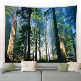 Tapestry Beautiful Natural Forest Large Wall Rug Autumn Landscape Hippie Hangin