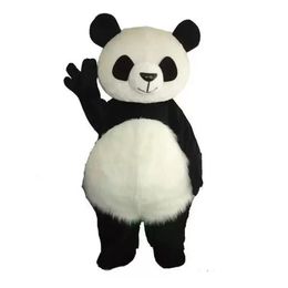 Performance Panda Fursuit Mascot Costumes Christmas Fancy Party Dress Cartoon Character Outfit Suit Adults Size Carnival Xmas Easter Advertising Theme Clothing