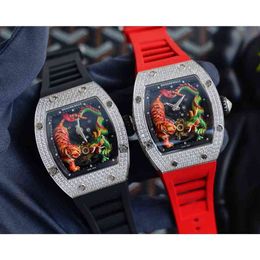 uxury watch Date Luxury Watches for Mens Mechanical Watch Richa Mill Rm51-01 Swiss Automatic Movement Sapphire Mirror Rubber Strap Brand Designer Sport Wristwatch