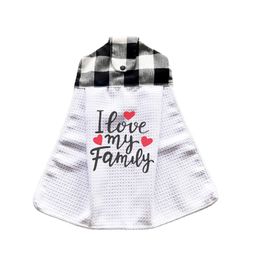Polyester Sublimation Waffle Towels Blanks Dress Shap Kitchen Towel for Dish Clean and Hand Drying
