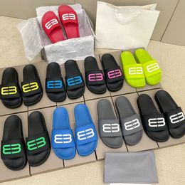 2022 Summer Fashion Women's Slippers Top Quality Original Box Hot Designer Letter Glow-in-the-dark Elf Wear Non-slip Men's and Women's