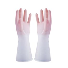 Kitchen Dishwashing Gloves Waterproof Rubber Clean Durable Dish Washing Clothes Gloves Cleaning Housework Chores Glove JY1202