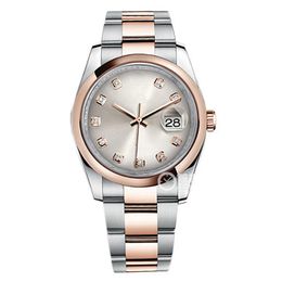 High Quality Asian Watches 2813 Sports Automatic Mechanical Watch 36mm Pink Dial Fashion Stainless Steel Strap Casual Luxury Ladies Watchs Sapphire Glass m115200-