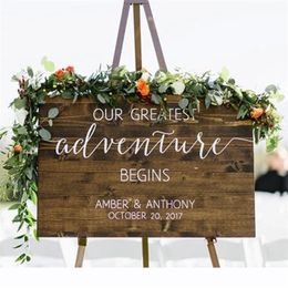 Welcome to Our Wedding Custom Vinyl Decal Sticker Wedding Decor Custom Welcome Wedding sticker Signs 220621