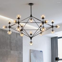 Pendant Lamps Nordic LED Chandelier Lighting Glass Chandeliers For Living Room Bedroom Kitchen Lamp Modern Deco LustrePendant