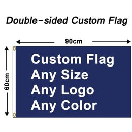DoubleSided Banner Any Color Sports Fans Party Decoration Custom Flag 2x3 3x5 4x6 5x8 D220704