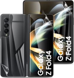 For Samsung Z Fold 4 Screen Protector Soft Full Cover Flexible Bubble Free Anti-Scratch Flip 4 Clear Thin Screen Film
