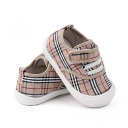 Infant Toddler Shoes Plaid Spring Children Casual Shoes Soft Bottom Non-slip Baby Girls Boys First Walkers Shoes Kids Sneaker