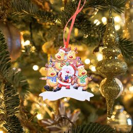 2022 Resin Christmas Decorations Outdoor Tree Ornaments Santa Claus Family DIY Pendants Party Favour
