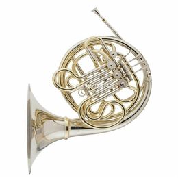musical horns UK - High Quality Bb F Four-keys French Horn Nickel Silver Bell Clear Lacquer Finish Musical instrument With Case 336P