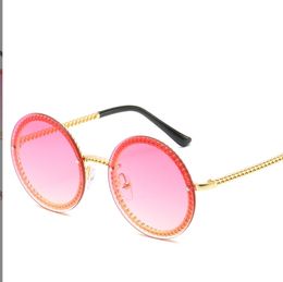 Brand Designer Classic Round Sunglasses Men Small Vintage Retro Glasses Women Driving Metal Eyewear Wholesale