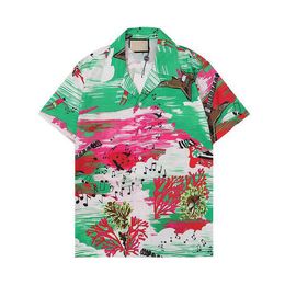 2022SS Spring/verão De designer de alta qualidade Carta de camiseta de algodão Pullover redondo do pescoço Manga curta Camiseta unissex H6D33