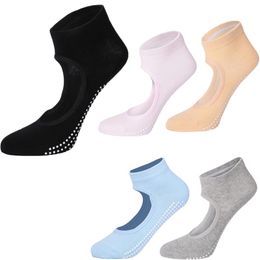 Sports Socks Women High Quality Pilates Anti-Slip Breathable Backless Yoga Ankle Ladies Ballet Dance For Fitness GymSports