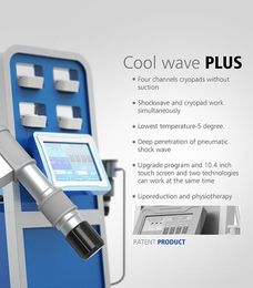 Cryotherapy Shockwave Therapy 2 In 1 Cryolipolysis Shock Wave Body Shaping Machine For Ed Treatment Pain Relief And Sport Injuries