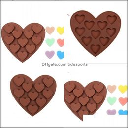 Baking Mods Bakeware Kitchen Dining Bar Home Garden Sile Cake Mod 10 Lattices Heart Shaped Chocolate Diy 347 J2 Drop Delivery 2021 Qdcpm
