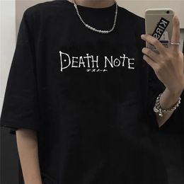 Anime Nota De Morte Camisetas 3D Impressão Streetwear Homens Moda Mulher  Camiseta Manga Curta Harajuku Kids Tees Tops Vestuário