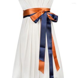 Belts Silk Ribbon Pure Colour Dress Chiffon Super Scarf Lady Bow Belt Fajas Reductoras De Barriga Long Multi-function Fier22