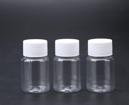 30ml Clear Plastic Small Packing Bottles Pill Capsule Bottle with Screw Cap SN4941