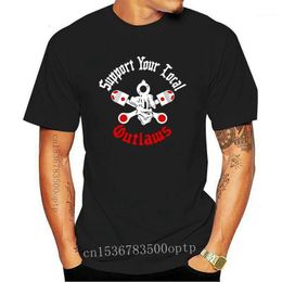 Men's T-Shirts Outlaws Mc Sylo Logo Support Your Local 2022 T Shirt All Size #az + $ Gift More And Colours