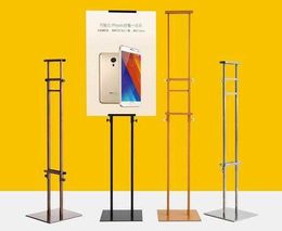 Double sides POP Adjustable Height Metal Poster Stand Poster Banner Billboard Display Stand