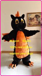 black dragon mascot dino dinosaur rex costume custom fancy costume animekit mascotte theme fancy dress carnival 40894