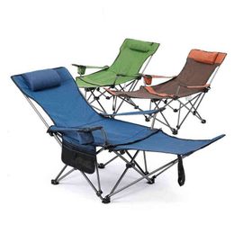 Outdoor beach chair portable reclining chair folding chair lunch break office back balcony reclining couch H220418