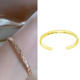 Hand Bracelets C Shape Cuff Bracelet For Women Rose Gold Christmas Gift Female Bangle Hand Accessory Couple African Jewelry Dubai