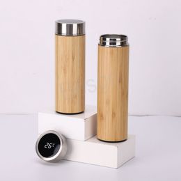 Stainless Steel Intelligent Thermos Cup Portable LED Screen Coffee Soup Insulation Tumbler Temperature Measuring Water Cup BH6350 WLY