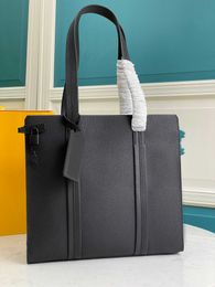 Men Shoulder Briefcase Black Leather Designer Handbag Business Laptop Bag laptop bag M57308 36.5-34-13