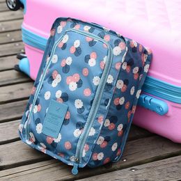 Storage Bags Portable Shoe Bag Travel Waterproof Nylon Organizer Foldable Underwear Socks Clothing Zipper Tote Handle BagStorage BagsStorage