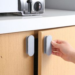 2 Pieces Door Window Cabinet Punch-Free Drawer Organizer Handle Holder Multifunctional Labor-Saving Auxiliary Device Storage Box BBE14117