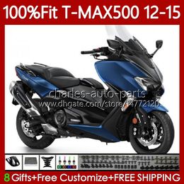 Stock blue Injection Mould Fairings For YAMAHA TMAX-500 MAX-500 TMAX500 12 13 14 15 Body 113No.62 T MAX500 TMAX MAX 500 2012 2013 2014 2015 T-MAX500 12-15 OEM Bodywork