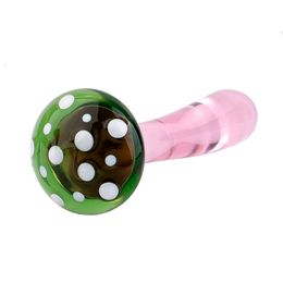 Mushroom style high-grade texture glass false penis crystal anal plug plug-in Prostate Massager couple flirting adult sexy toy 18