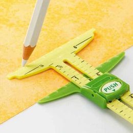 Callipers High quality 5 in 1 slip gauge with Nancy measure sewing tool patchwork tools ruler tailor ruler accessories for home use Inventory Wholesale