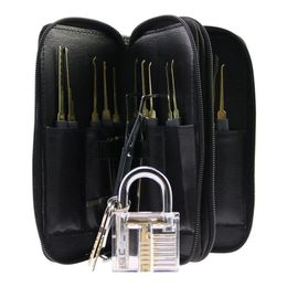padlock picks UK - Locksmith Supplies Tool 24 Piece GOSO Lock Picking Tool Practice Pick Set with Transparent Padlock LockPick211G