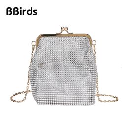 BBirds 2 Pieces Diamond Shoulder Fashion Chain Women Messenger Clip Evening Small Bag Female Y201224