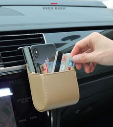 Car Organizer For I30 Solaris Verna Ix35 Accent Creta Ix25 Tucson AC Outlet Air Vent Storage Bag Card Phone Holder PocketCar CarCar