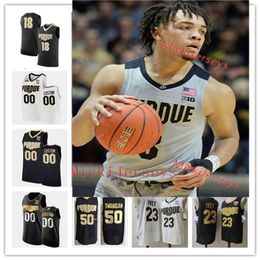 Mit88 College Custom Purdue Boilermakers Stitched College Basketball Jersey 0 Mason Gillis 34 Carson Barrett 21 Matt Frost 22 Chase Martin 1 Brian