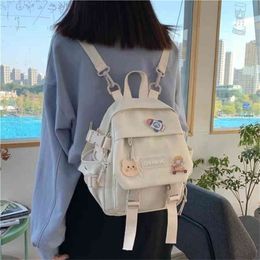 Small Womens Backpack Girls School Bag Waterproof Nylon Fashion Japanese Casual Young Girls Bag Female Mini Backpack for Women 210922