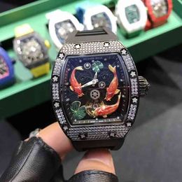 Watches Wristwatch Designer Luxury Mens Mechanics Watches Richa Milles Wristwatch Mens Most Expensive Sky Star 's Same Barrel Type Large Di