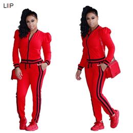 Summer 2020 Sexy Top And Pants Two Piece Set LIIP Tracksuit Women 2 Piece Outfits Twotyle Ladies Tracksuits CM101 T200623