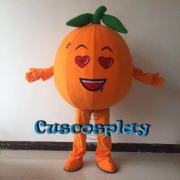 Mascot doll costume Orange Fruit Mascot Costume Suits Party Game Fancy Dress Outfits Promotion Carnival Halloween Xmas Easter Adults Parade