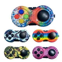 sensory cube Australia - Fidget Pad Sensory Toy Camouflage Color Gamepad Fun Cube Decompression Handle Game Controller Stress Relief Finger Reliever Anxiet295m