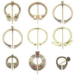 classic brooches Canada - Pins Brooches Retro Brooch Cloak Pin Hand Forged Belt Buckles For Women Jewelry Men Metal Zinc Alloy Classic Round Unisex Marc22