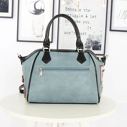 Evening Bags Crossbody Women Fashion Designer Ladies Embroidery Handbag Leather Tote Blue/Pink Party Shell Shoulder Bag FemaleEvening