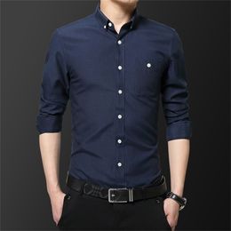 Customise men shirt long sleeve Personalise social outwear advertising A492 pocket solid 220322