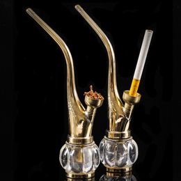 Brass hookah tobacco water pipe Magnetised Philtre dual-purpose type smoking accessories