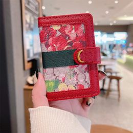 Luxurys Designers Credit Fashion Woman Card Holders Mini Wallet High Quality Genuine Leather Men Pure Colour Card Holder